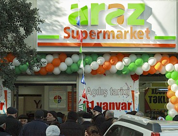 "Araz" supermarketlər şəbəkəsi Yasamal rayonunda növbəti filialını açdı