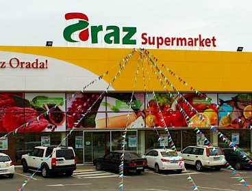 "Araz"dan Sarayda fərqli market