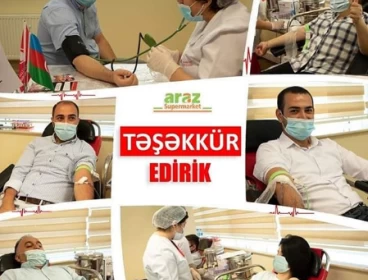 Araz supermarket chain held a blood donation campaign