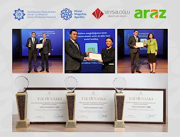 "Araz" supermarket chain won an award for its active participation in CSR projects.