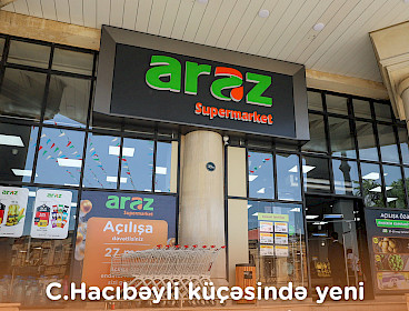 Nəsimi rayonunda yeni "Araz" Supermarket ! (27.05.2023)