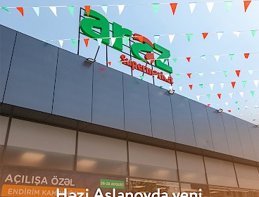 Həzi Aslanovda yeni "Araz" Supermarket! (26.08.2023)