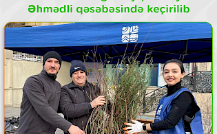 The next "Change waste to seedlings" action was held in Ahmadli settlement!