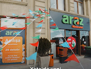 “Araz” Xətai minimarket filialımız artıq xidmətinizdədir!